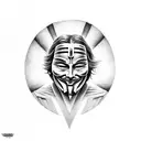 V For Vendetta tattoo design idea