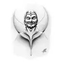 V For Vendetta tattoo design idea