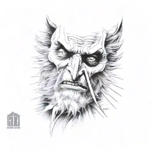 Jack Skelington, Wolverine, & Leonardo tattoo design idea