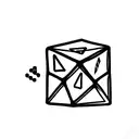 Dice tattoo design idea