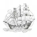 old sailor tattoo design idea