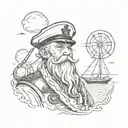old sailor tattoo design idea