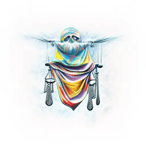 justice tattoo design idea