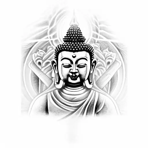 Buddha becoming asura  tattoo design idea