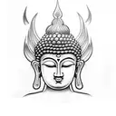 Buddha becoming asura  tattoo design idea