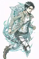 Levi from attack on titan tattoo design idea