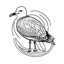 Seagull tattoo design idea