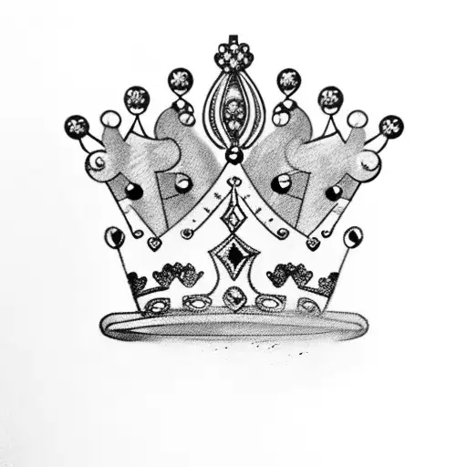 royal crown with OJ under it  tattoo design idea