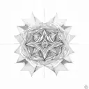 triangle fractal  tattoo design idea