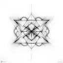 triangle fractal  tattoo design idea