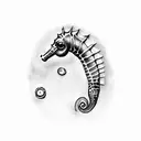 seahorse  tattoo design idea