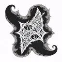  posiedons trident incorporated tattoo design idea