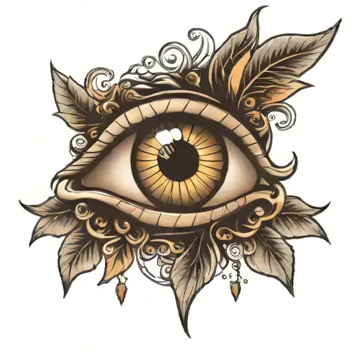 eye tattoo design idea