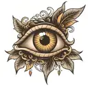 eye tattoo design idea