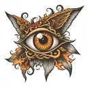 eye tattoo design idea