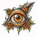 eye tattoo design idea