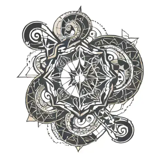 Leo Scorpio Aries cancer tattoo design idea