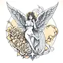 fallen Angel tattoo design idea
