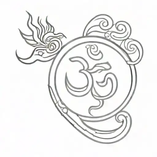 om namah shivaya tattoo design idea