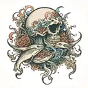 inside the ocean tattoo design idea
