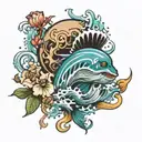 inside the ocean tattoo design idea