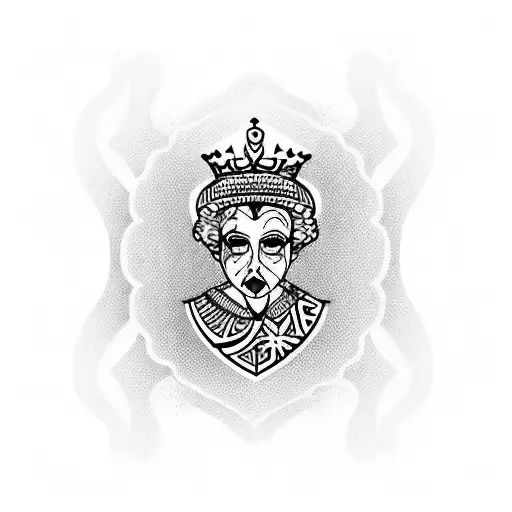 Queen of Hearts tattoo design idea