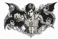 eren yeager from attack on titan  tattoo design idea