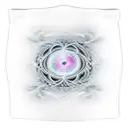 A biker riding through a fractal universe tattoo design idea