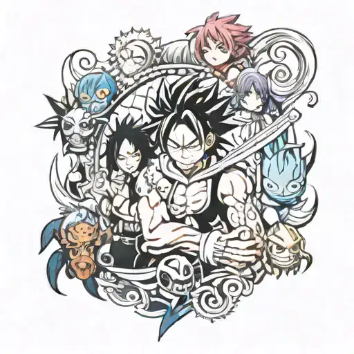 Fairy tail anime tattoo tattoo design idea
