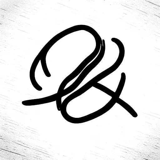 minimalistic infinity symbol, continuous-line tattoo design idea