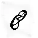 minimalistic infinity symbol, continuous-line tattoo design idea