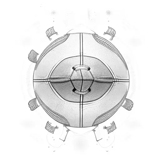 Design a tattoo depicting a football field transformed into a vibrant art canvas tattoo design idea