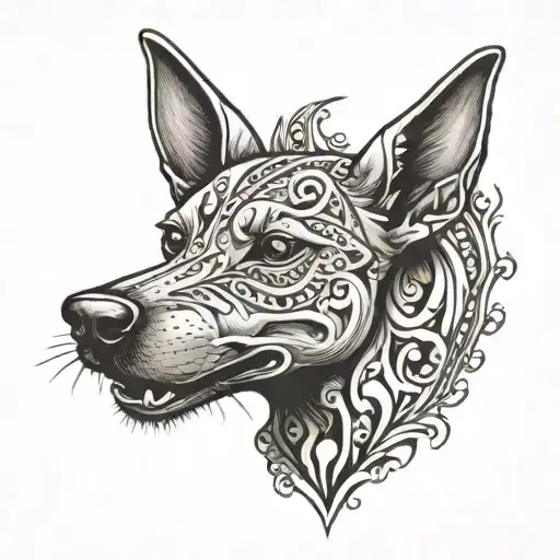 Xoloitzcuintli tattoo design idea