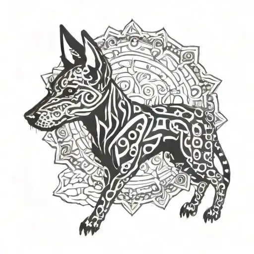 Xoloitzcuintli  tattoo design idea