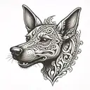 Xoloitzcuintli tattoo design idea