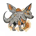 Xoloitzcuintli tattoo design idea