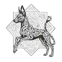 Xoloitzcuintli  tattoo design idea