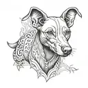 Xoloitzcuintli tattoo design idea
