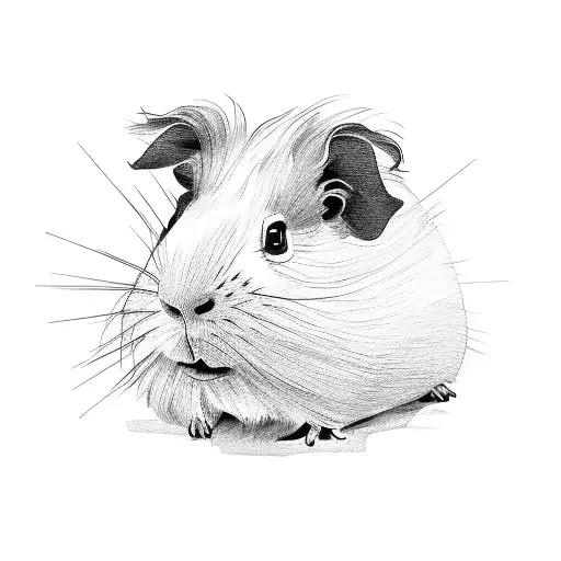 guinea pig tattoo design idea