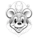 minnie tattoo design idea