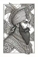 sikh warrior tattoo design idea