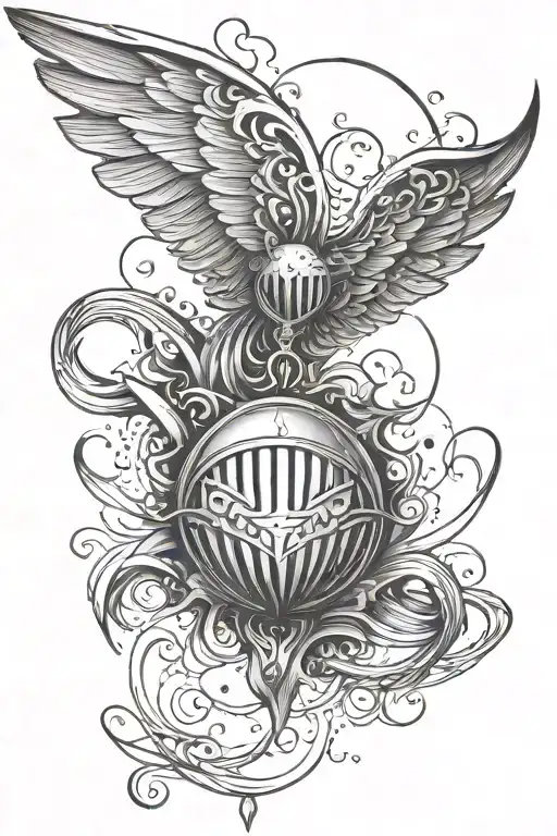 ohnezahn the golden snitch tattoo design idea