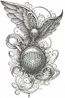 ohnezahn the golden snitch tattoo design idea