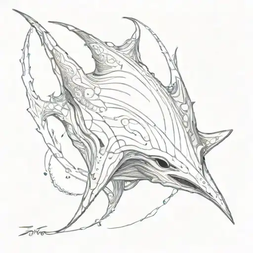 to manta ray tattoo design idea