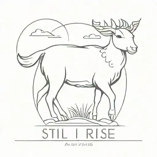 Still I rise again until lambs tattoo design idea