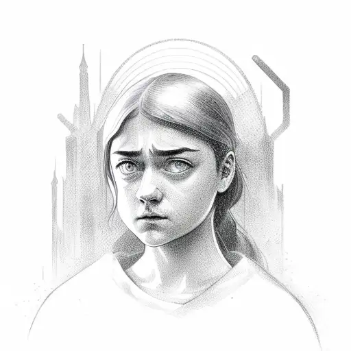 arya stark tattoo design idea