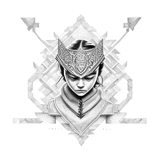 arya stark tattoo design idea