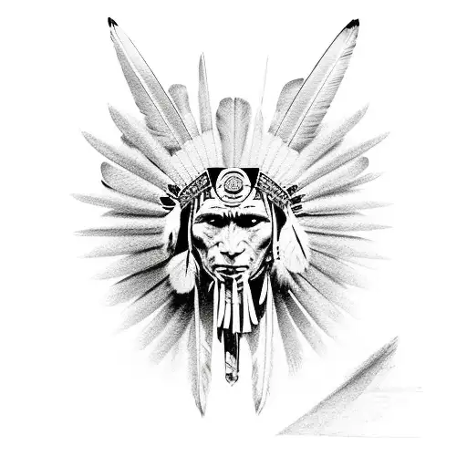Iroquois Native American  tattoo design idea
