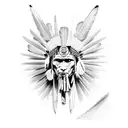 Iroquois Native American  tattoo design idea