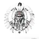 Iroquois Native American  tattoo design idea